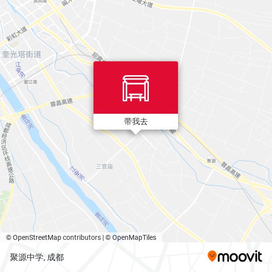 聚源中学地图