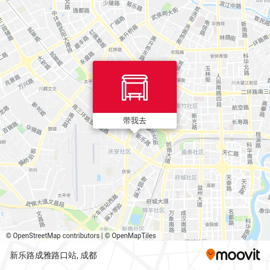 新乐路成雅路口站地图