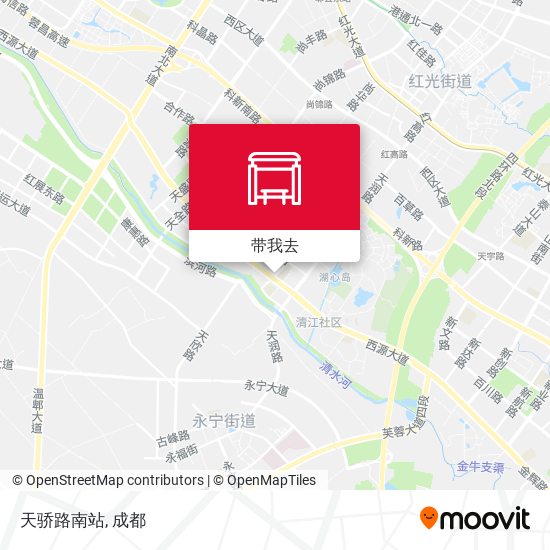 天骄路南站地图