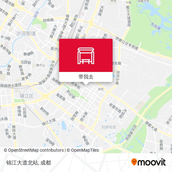 锦江大道北站地图