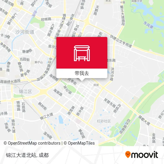 锦江大道北站地图