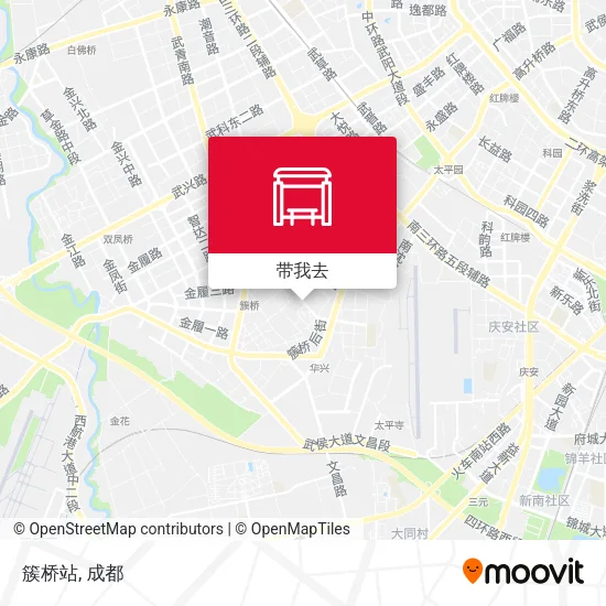簇桥站地图