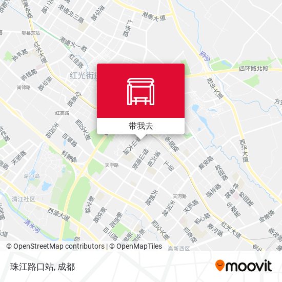 珠江路口站地图