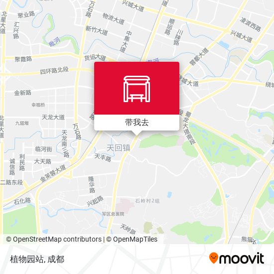 植物园站地图