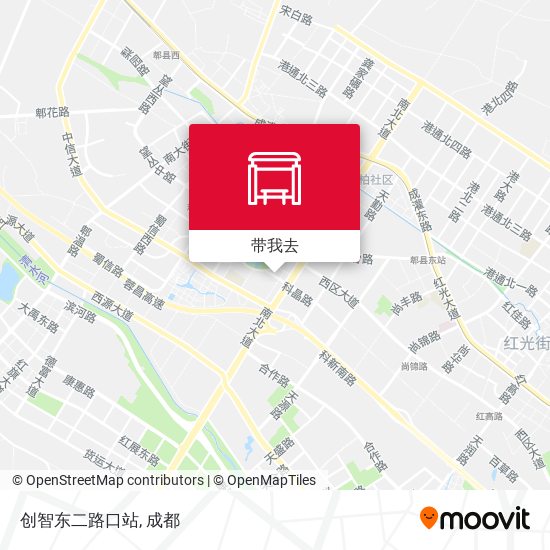 创智东二路口站地图