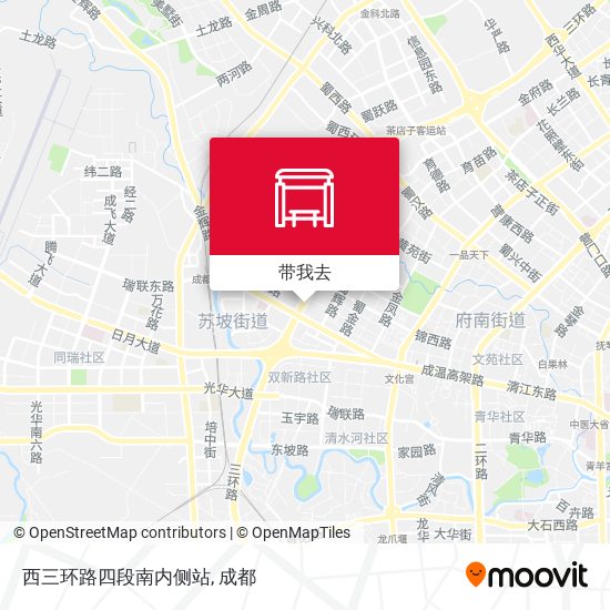 西三环路四段南内侧站地图