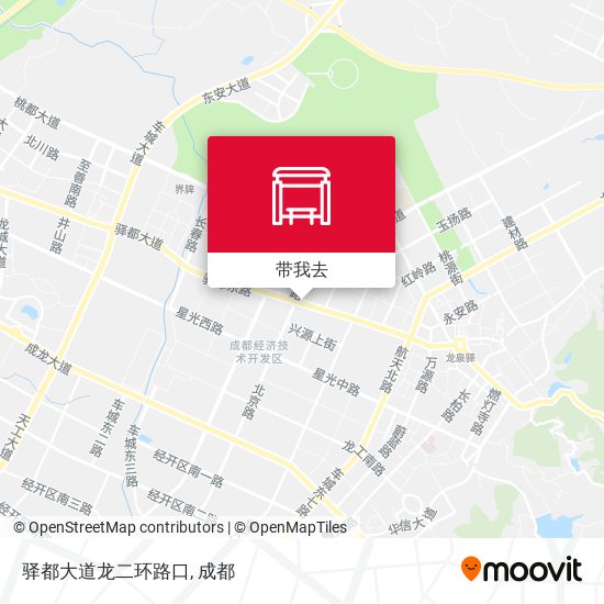驿都大道龙二环路口地图
