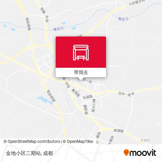 金地小区二期站地图