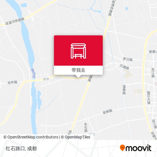 红石路口地图