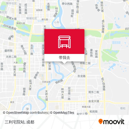三利宅院站地图