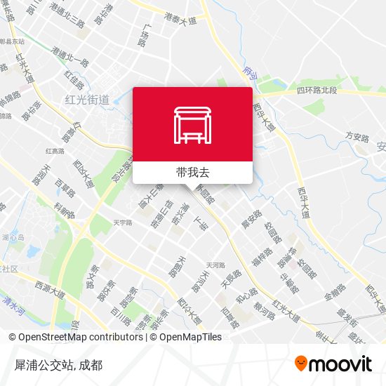 犀浦公交站地图