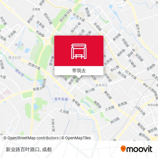 新业路百叶路口地图