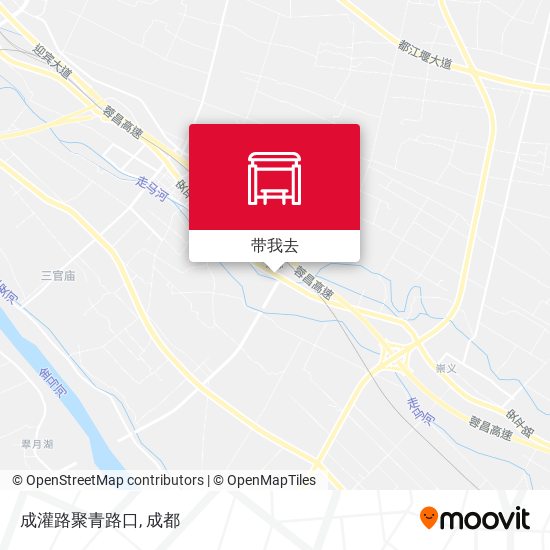 成灌路聚青路口地图