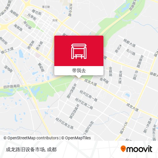 成龙路旧设备市场地图