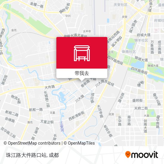 珠江路大件路口站地图