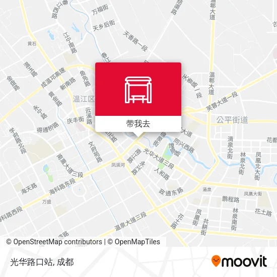 光华路口站地图