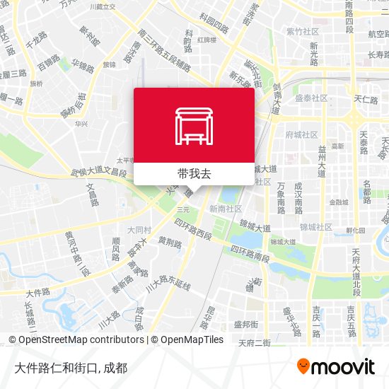 大件路仁和街口地图