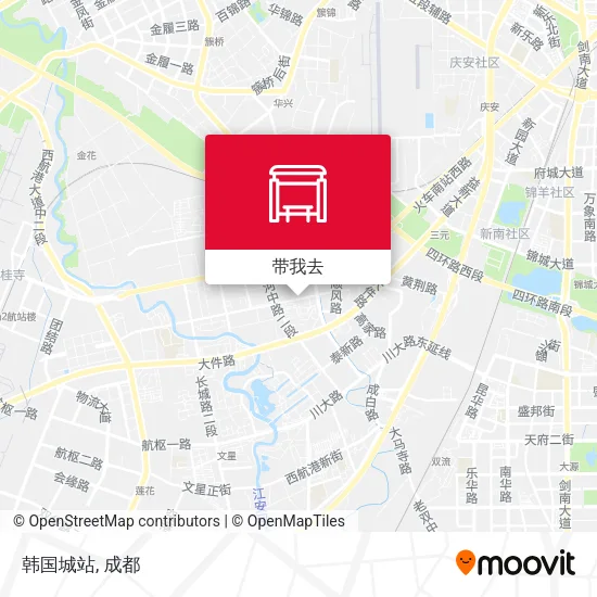 韩国城站地图