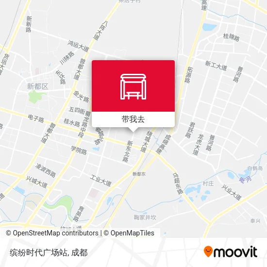 缤纷时代广场站地图
