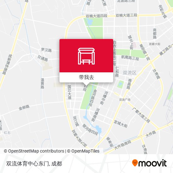 双流体育中心东门地图