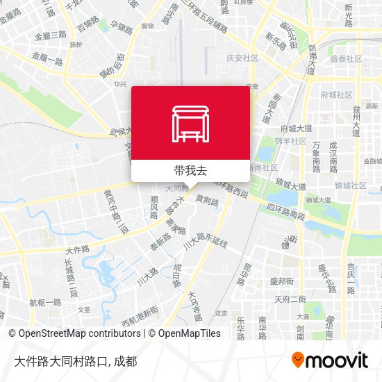 大件路大同村路口地图