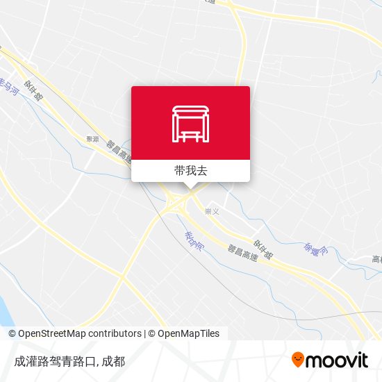 成灌路驾青路口地图