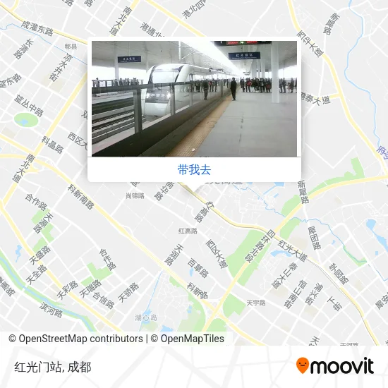 红光门站地图