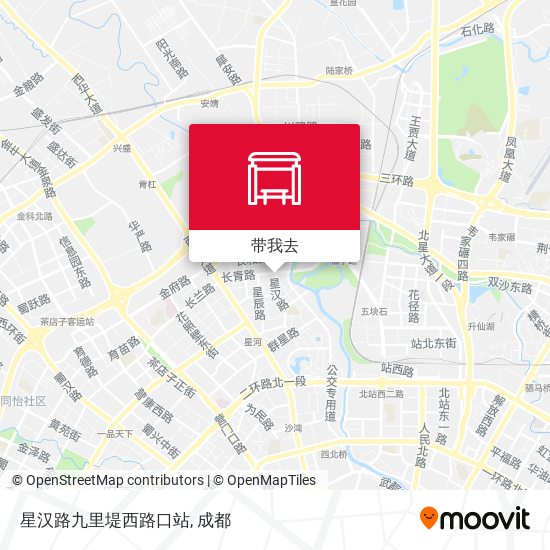 星汉路九里堤西路口站地图