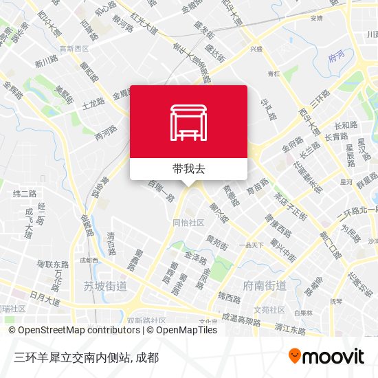 三环羊犀立交南内侧站地图