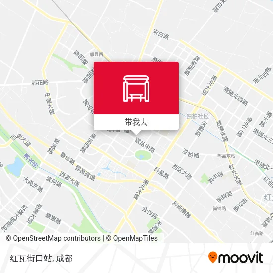 红瓦街口站地图