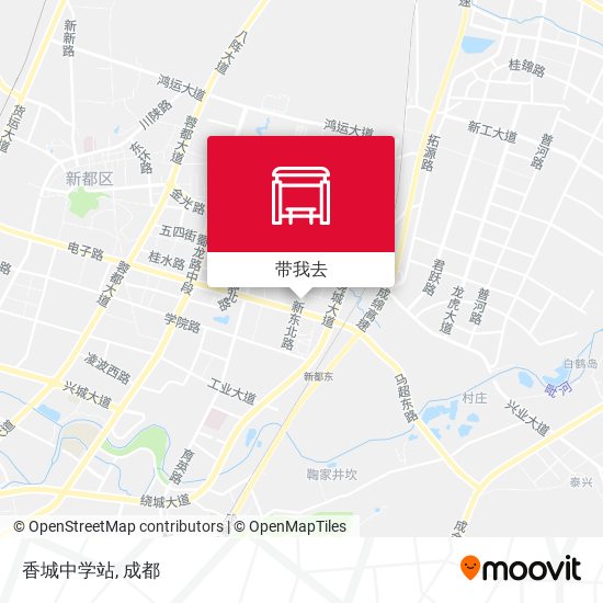 香城中学站地图