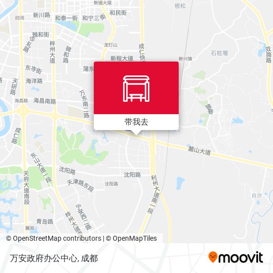 万安政府办公中心地图