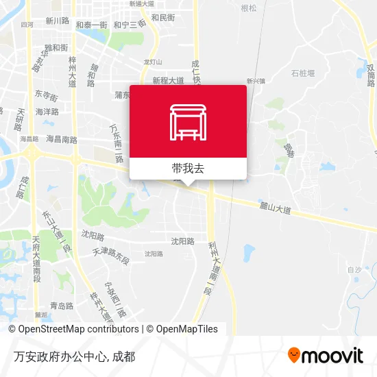 万安政府办公中心地图