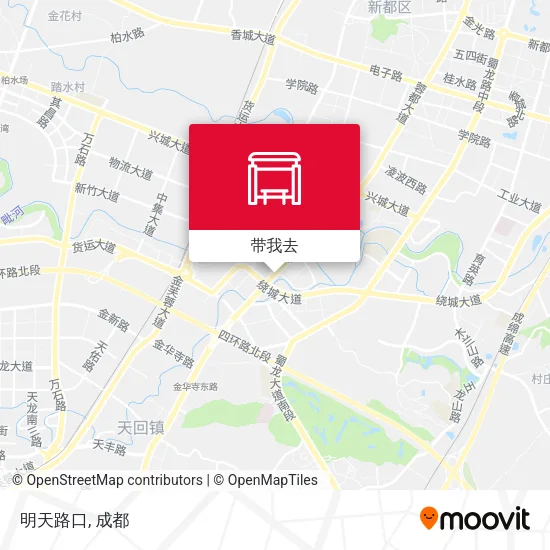 明天路口地图