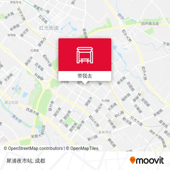 犀浦夜市站地图