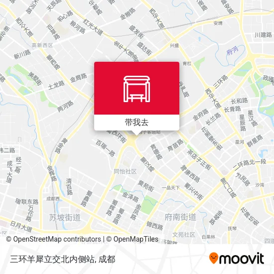 三环羊犀立交北内侧站地图