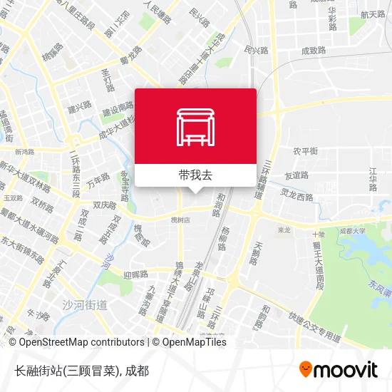 长融街站(三顾冒菜)地图