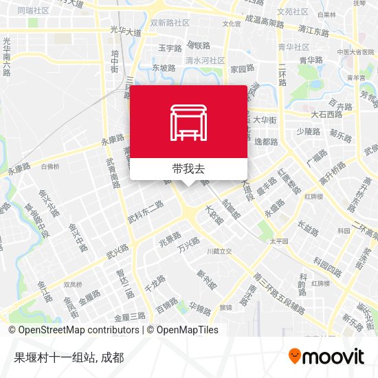 果堰村十一组站地图