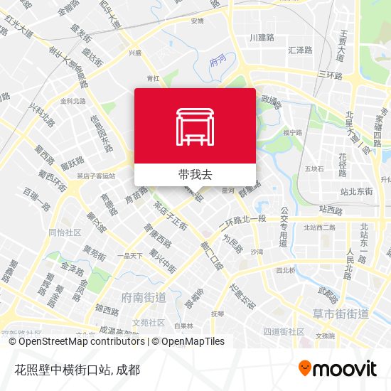 花照壁中横街口站地图