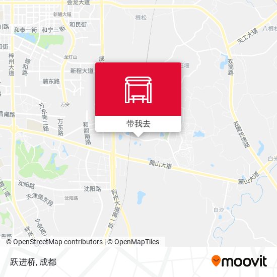 跃进桥地图