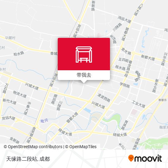 天缘路二段站地图