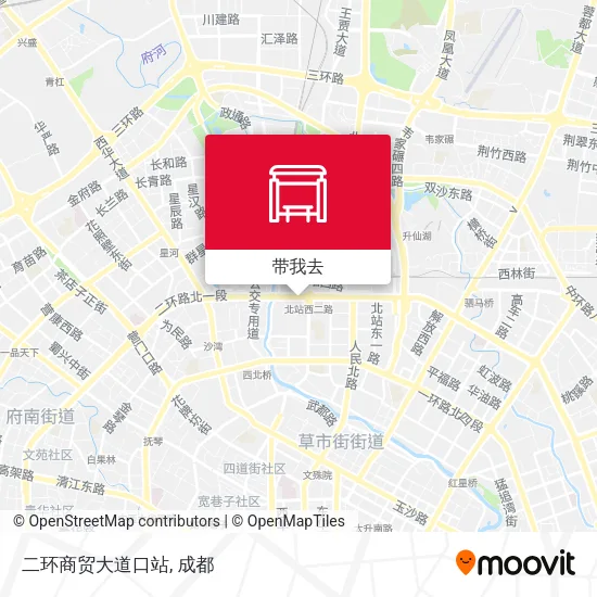 二环商贸大道口站地图