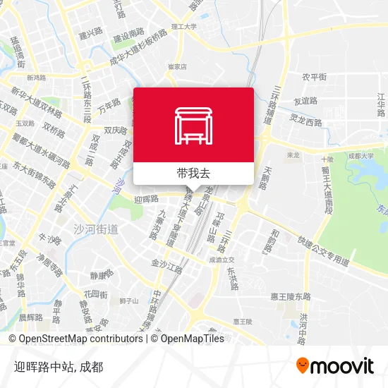 迎晖路中站地图