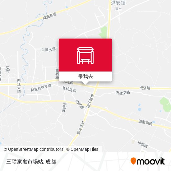 三联家禽市场站地图