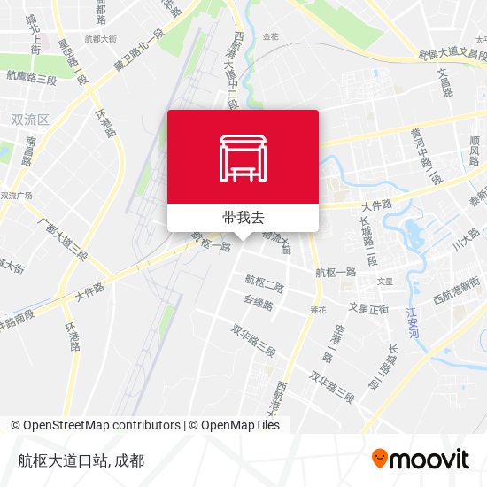 航枢大道口站地图