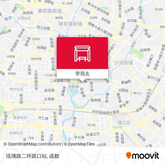 琉璃路二环路口站地图