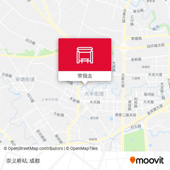 崇义桥站地图