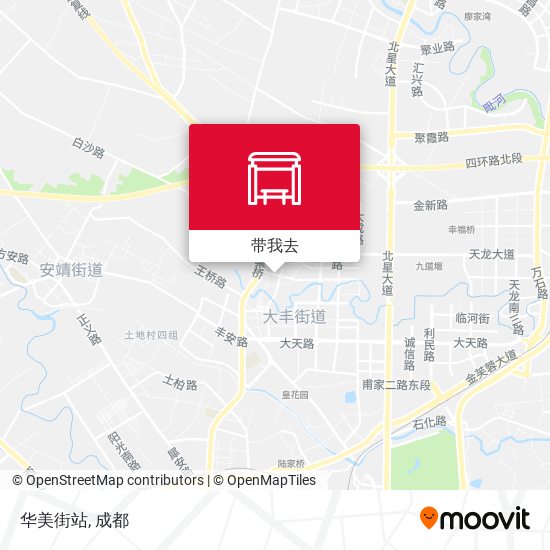 华美街站地图