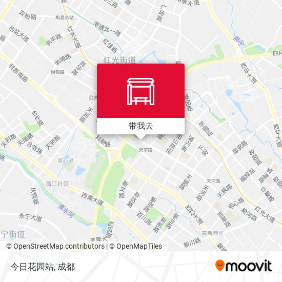 今日花园站地图