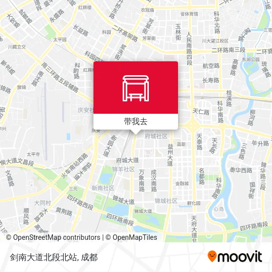 剑南大道北段北站地图
